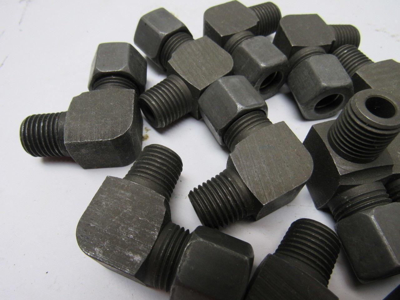 Metric & M.C. Corp 2353 90° Steel Hydraulic Fitting Size 10CMT Lot of 16