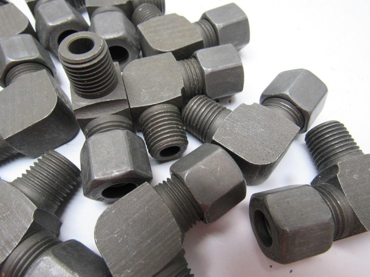 Metric & M.C. Corp 2353 90° Steel Hydraulic Fitting Size 10CMT Lot of 16