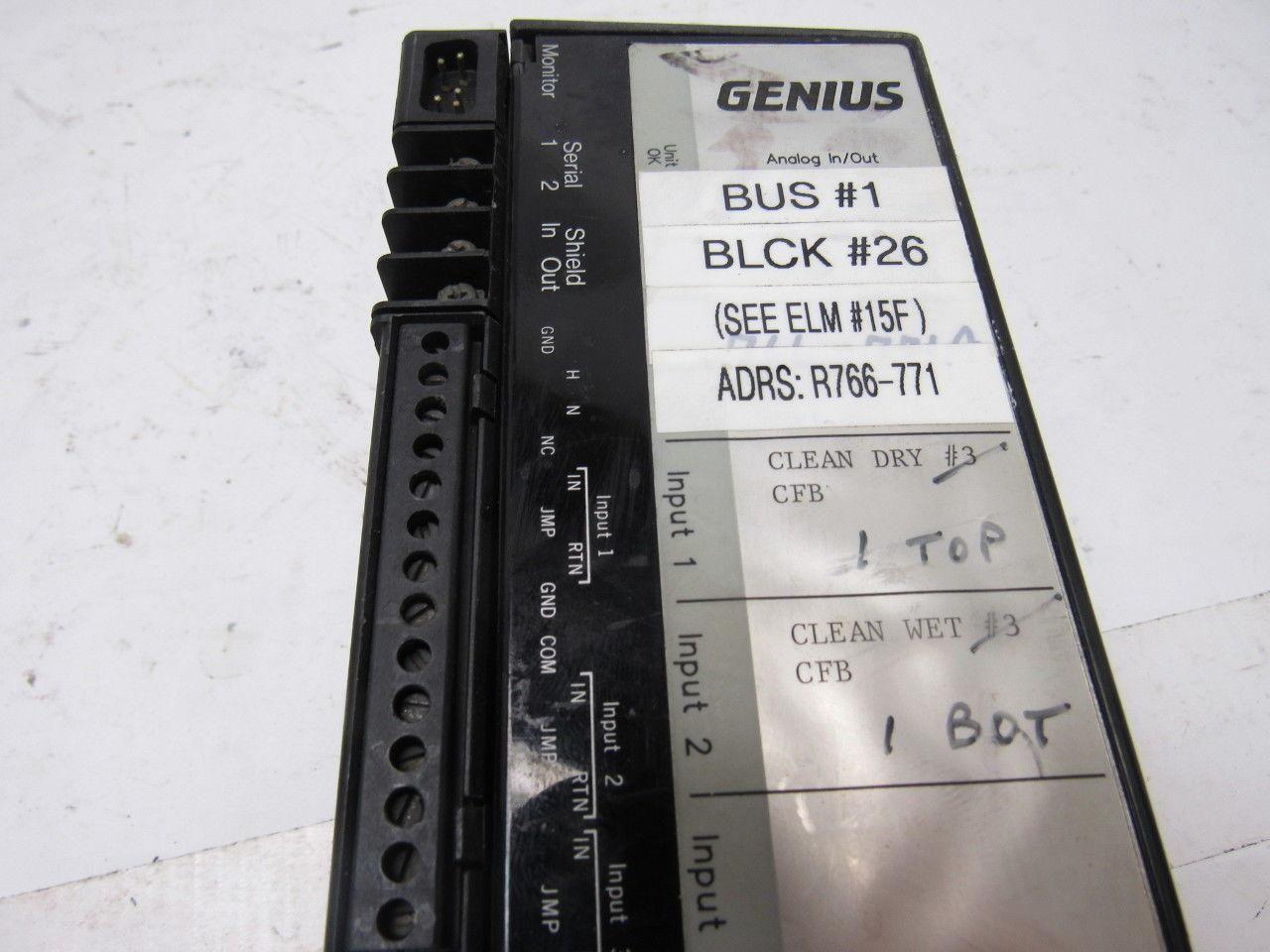 GE Fanuc IC660BBA100 Genius Analog I/O Module 115V 4 Input 2 Output