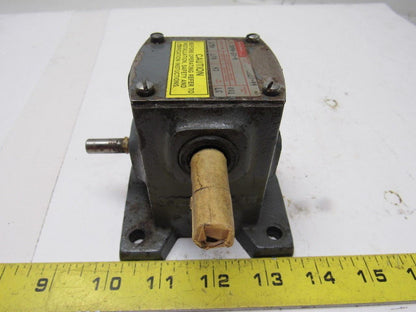 Boston Gear 309A-20-H Right Angle Double Shaft Speed Reducer Gear Box 20:1 Ratio
