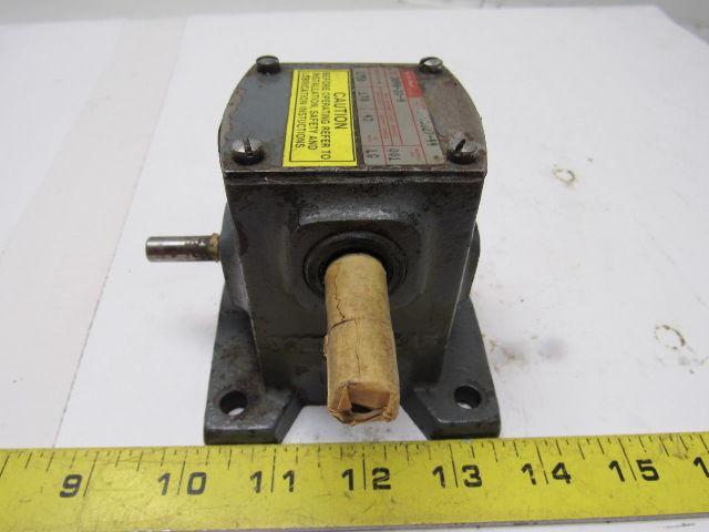 Boston Gear 309A-20-H Right Angle Double Shaft Speed Reducer Gear Box 20:1 Ratio