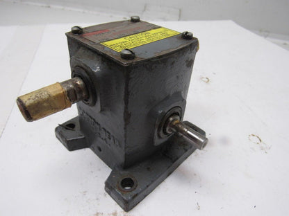Boston Gear 309A-20-H Right Angle Double Shaft Speed Reducer Gear Box 20:1 Ratio