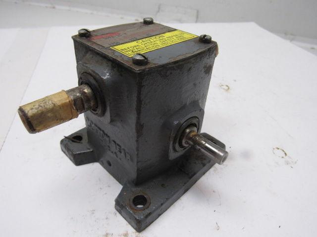 Boston Gear 309A-20-H Right Angle Double Shaft Speed Reducer Gear Box 20:1 Ratio