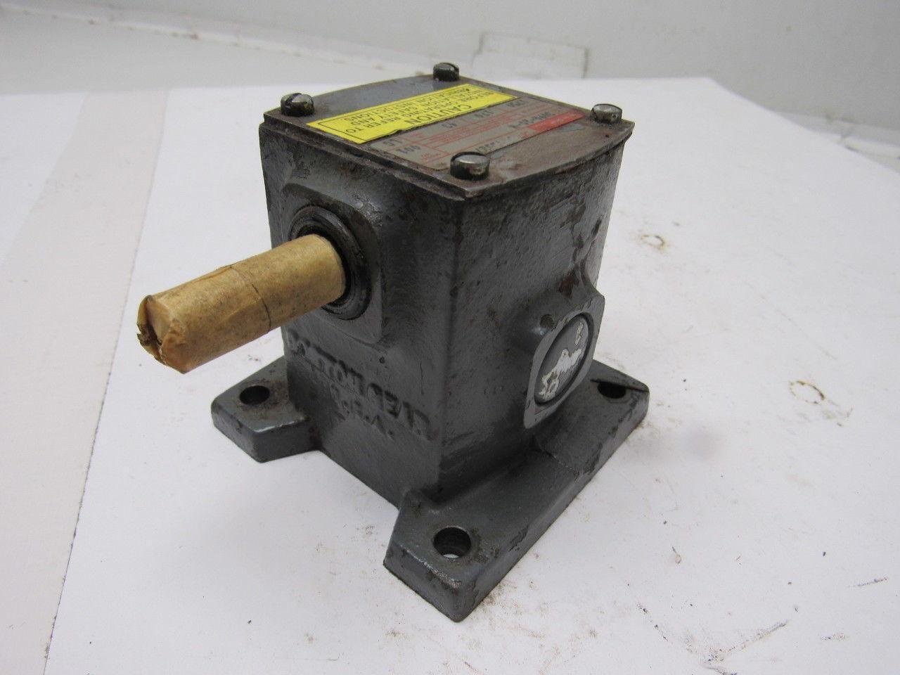 Boston Gear 309A-20-H Right Angle Double Shaft Speed Reducer Gear Box 20:1 Ratio