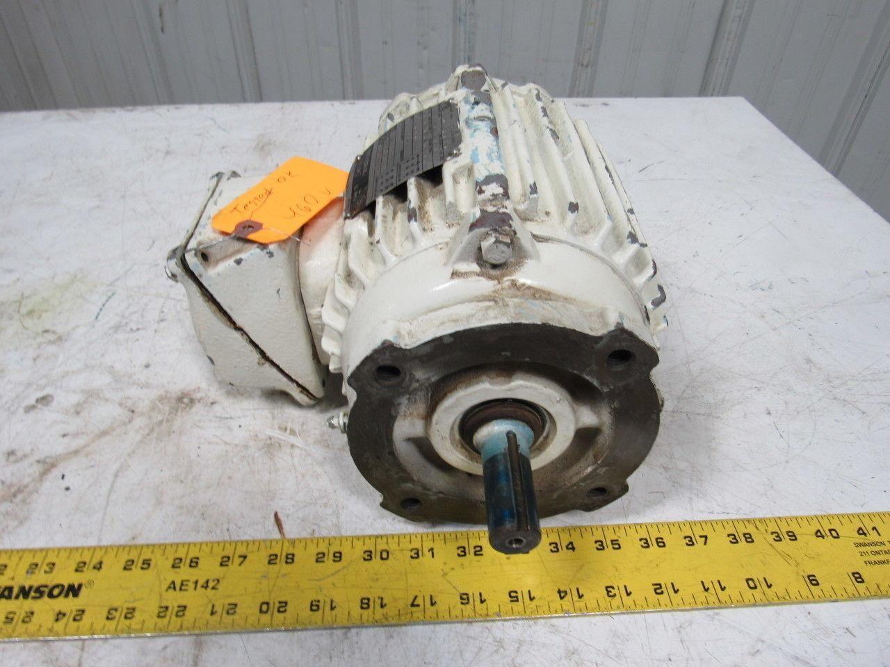 Westinghouse 773B831G07 3/4HP 3PH 230/460V 1755RPM Double Shaft Electric Motor