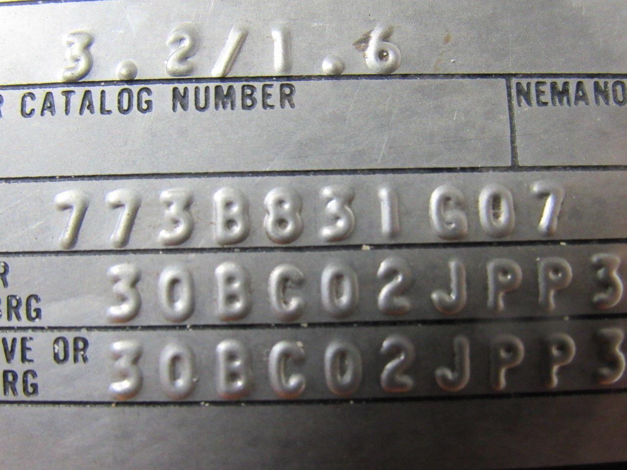 Westinghouse 773B831G07 3/4HP 3PH 230/460V 1755RPM Double Shaft Electric Motor