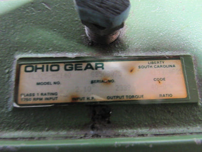 Ohio Gear PL325-MC140 Right Angle Gear Box Speed Reducer 40-D Ratio
