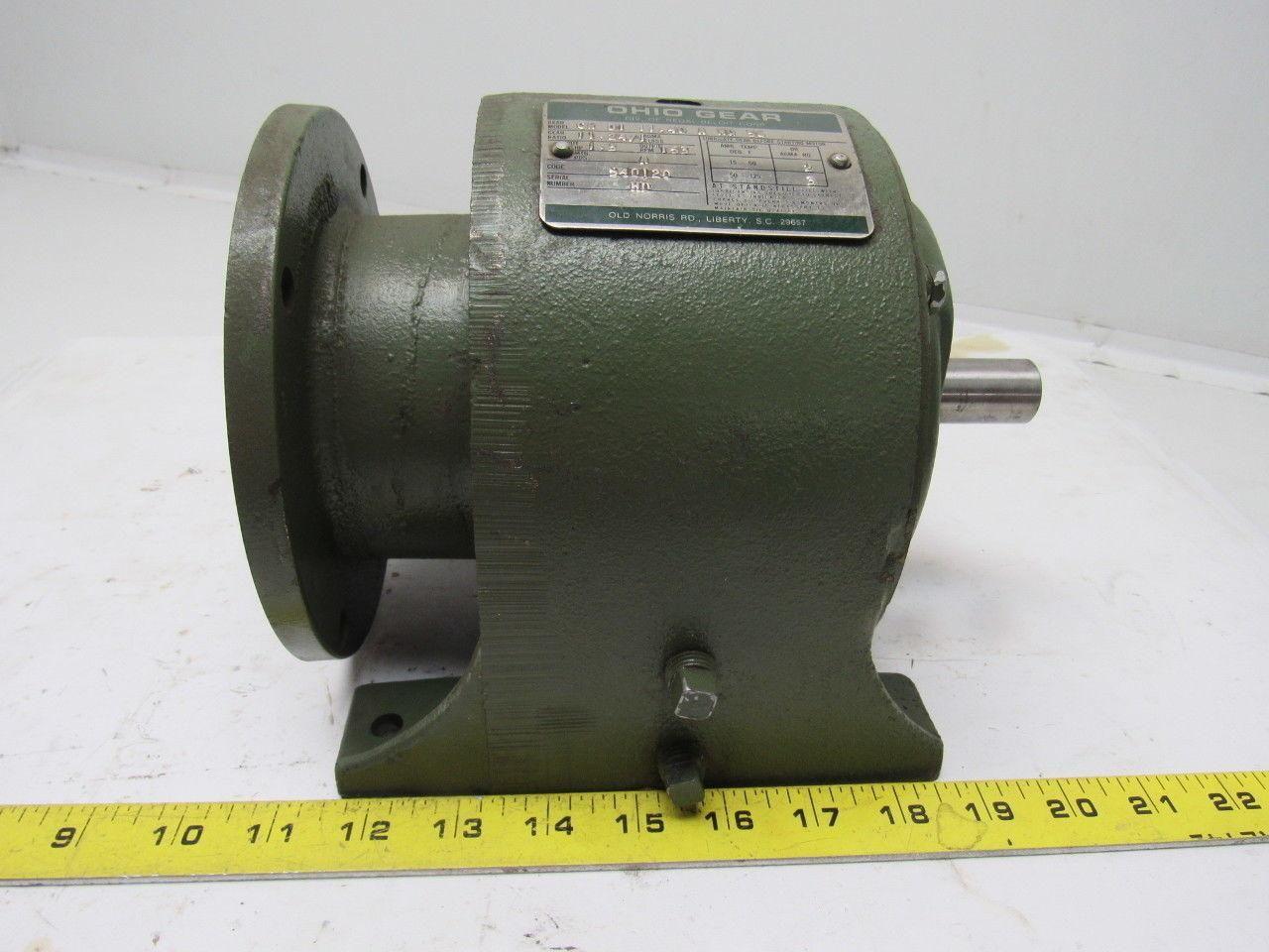 Ohio Gear CR D1 11.40 A MQ 56 Single Reduction Inline Gear Drive 11.24:1 Ratio