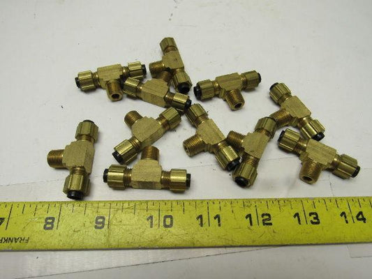 P172042 Poly-Tube Male Branch Tee, 1/4" OD x 1/8" MPT Lot of 11