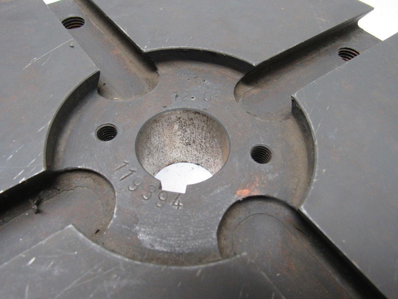119-394 11-3/4 Shot Blaster Machine Bare 4 Blade Wheel  Repair Part