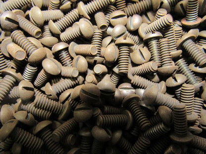 #10-32 1/2" Long Panhead Slotted Machine Screws Black Finish Lot Of 12,000 Plus
