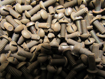 #10-32 1/2" Long Panhead Slotted Machine Screws Black Finish Lot Of 12,000 Plus