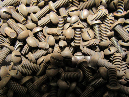 #10-32 1/2" Long Panhead Slotted Machine Screws Black Finish Lot Of 12,000 Plus