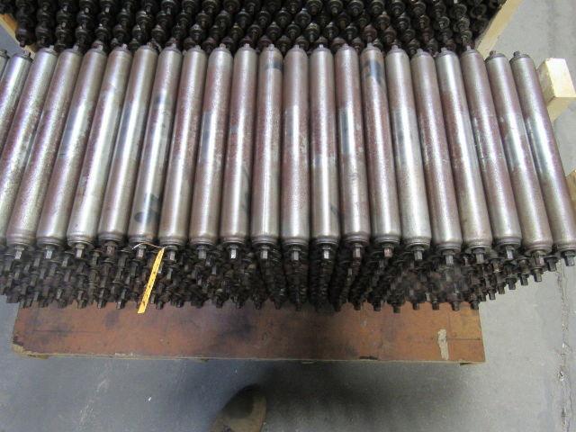 17" O.A.L. Conveyor Roller 15-1/4" Face 1.90" Dia. 7/16" Hex Shaft End Lot/20