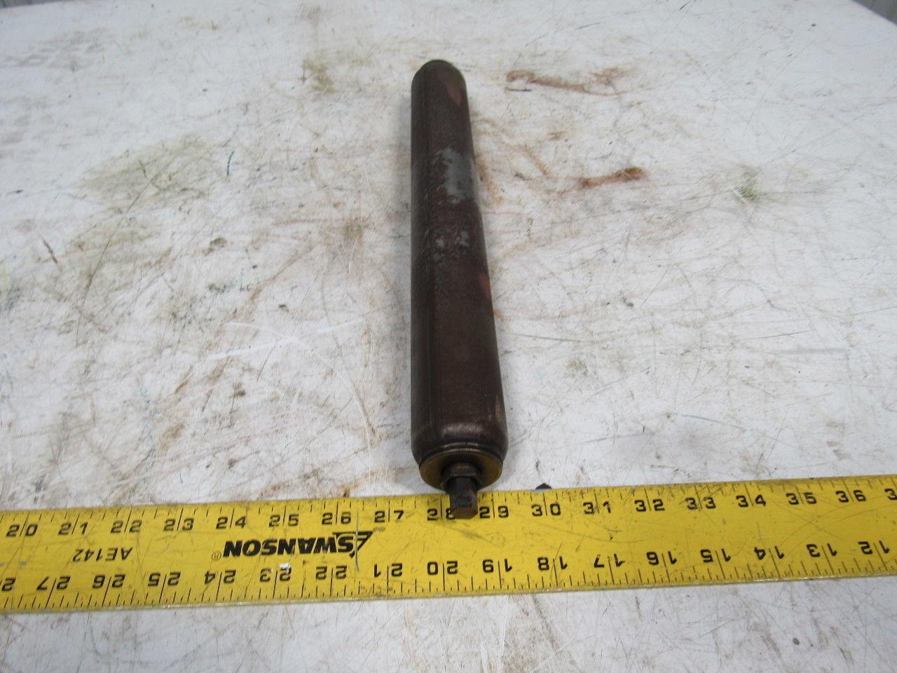 17" O.A.L. Conveyor Roller 15-1/4" Face 1.90" Dia. 7/16" Hex Shaft End Lot/20
