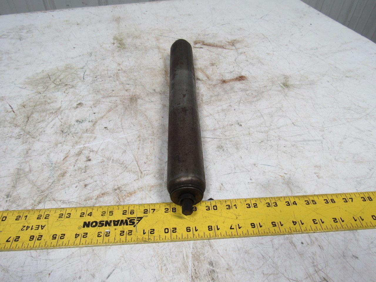 17" O.A.L. Conveyor Roller 15-1/4" Face 1.90" Dia. 7/16" Hex Shaft End Lot/20