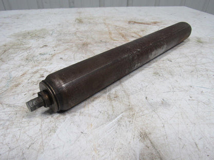 17" O.A.L. Conveyor Roller 15-1/4" Face 1.90" Dia. 7/16" Hex Shaft End Lot/20