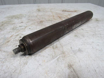 17" O.A.L. Conveyor Roller 15-1/4" Face 1.90" Dia. 7/16" Hex Shaft End Lot/20
