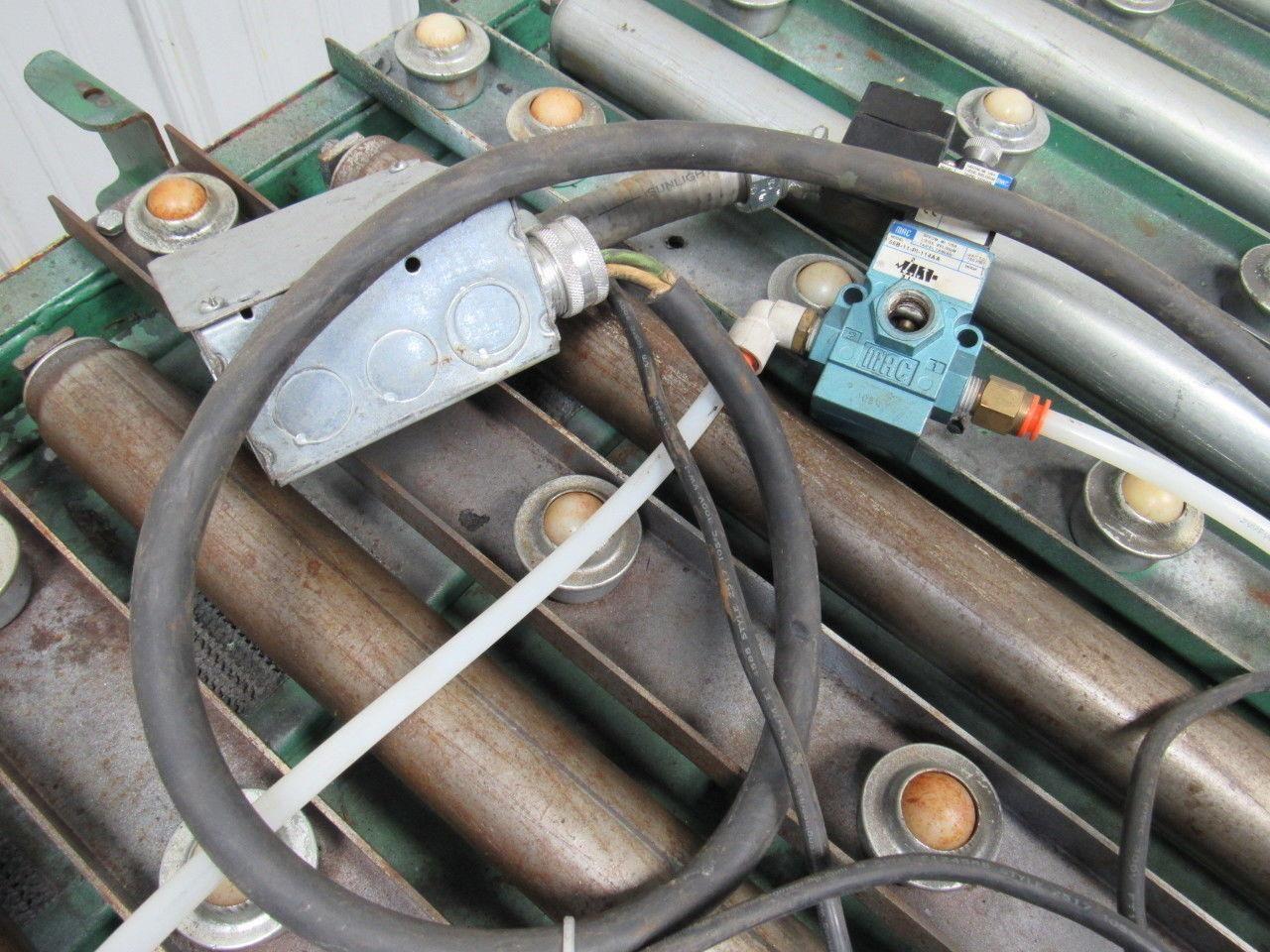 RAPISTAN 38-1/2"W x 46"L Pneumatic Lift Take Off Manual Discharge Conveyor