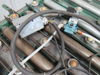 RAPISTAN 38-1/2"W x 46"L Pneumatic Lift Take Off Manual Discharge Conveyor