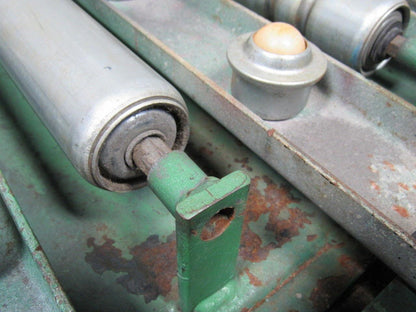 RAPISTAN 38-1/2"W x 46"L Pneumatic Lift Take Off Manual Discharge Conveyor