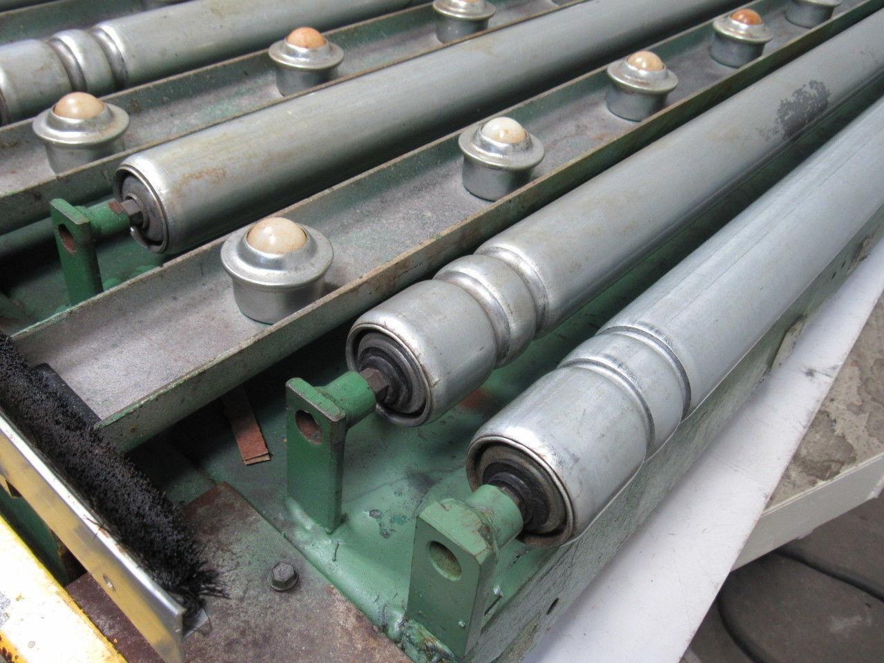 RAPISTAN 38-1/2"W x 46"L Pneumatic Lift Take Off Manual Discharge Conveyor