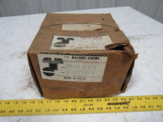 10-24X 1/2" Slotted Pan Head Machine Screws Zinc Lot Of 9000+