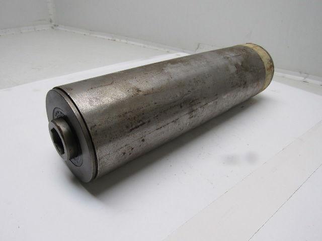 4"x 15" Steel Conveyor Pulley Roller 1-1/8" Female Hex