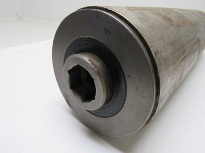 4"x 15" Steel Conveyor Pulley Roller 1-1/8" Female Hex