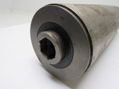 4"x 15" Steel Conveyor Pulley Roller 1-1/8" Female Hex
