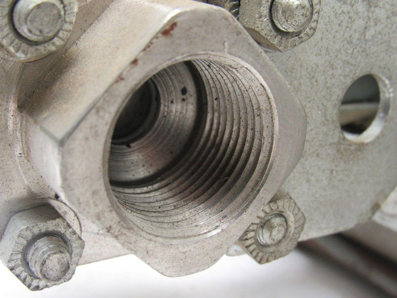 Dyna-Quip AP3S/VH12TC2B Pneumatic Actuator W/ 3/4" NPT Ball Valve