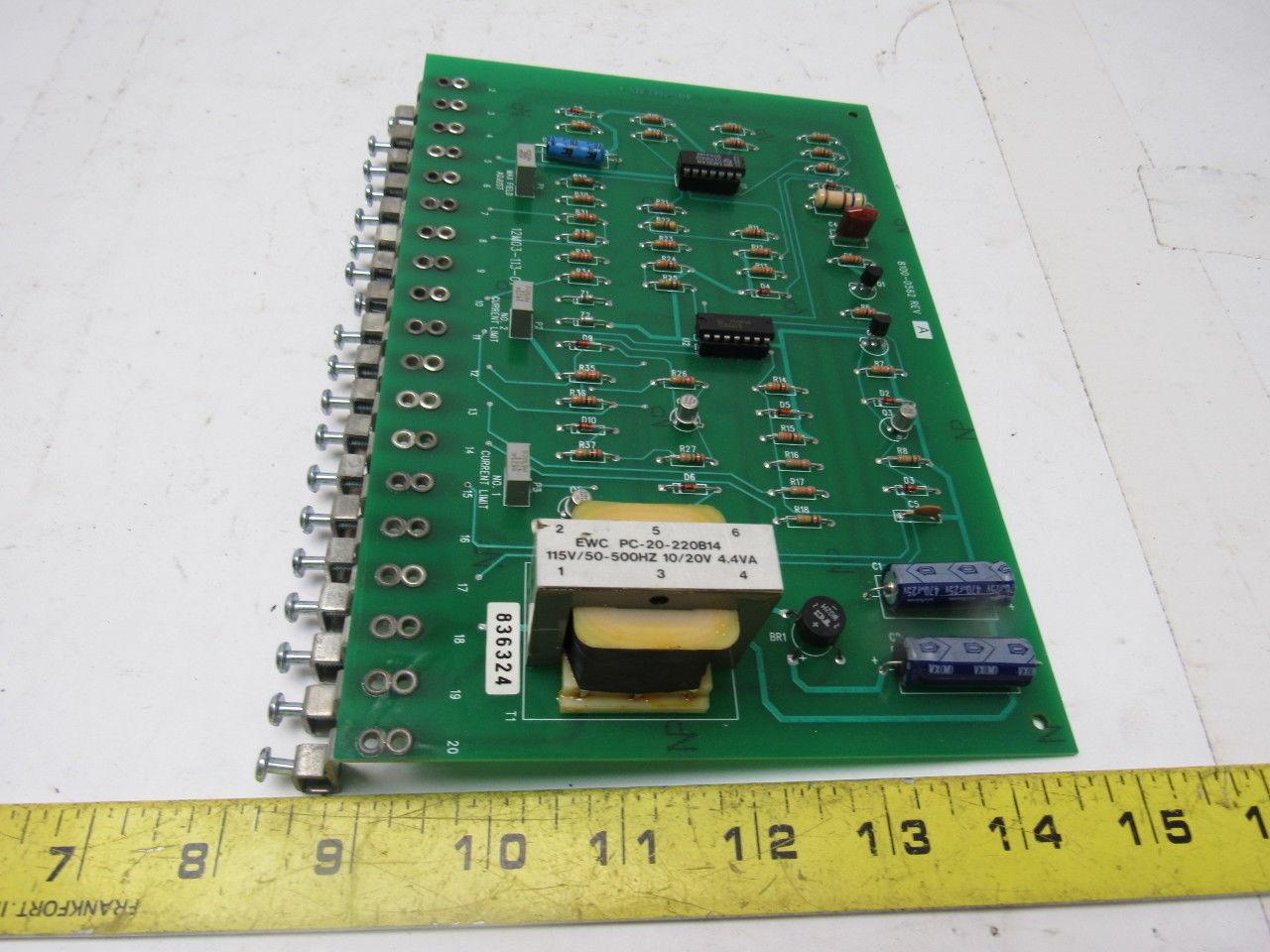 Fenner 12M03-113-02 8100-0562 Rev A Bi-Directional Output Circuit Board Card