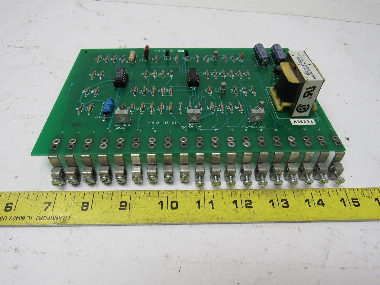 Fenner 12M03-113-02 8100-0562 Rev A Bi-Directional Output Circuit Board Card