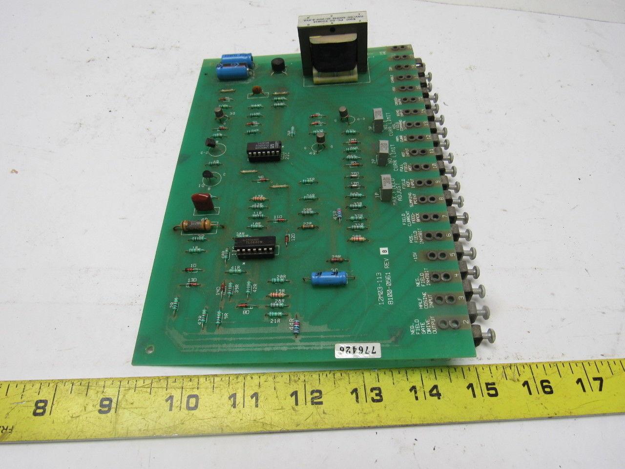 Fenner 12M03-113 8100-0561 Rev B Bi-Directional Output Circuit Board Card