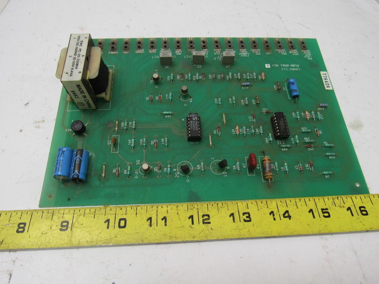 Fenner 12M03-113 8100-0561 Rev B Bi-Directional Output Circuit Board Card