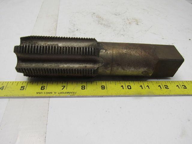 Morse 2-1/8"-8 Plug Tap 6 Flute HSS 3-5/8" Flute Length 8" OAL