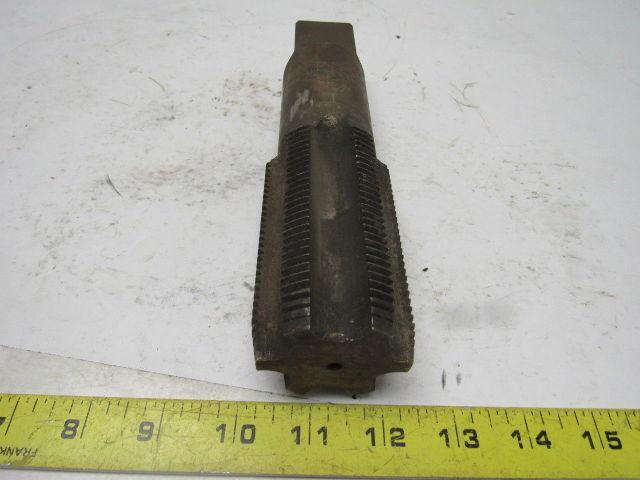 Morse 2-1/8"-8 Plug Tap 6 Flute HSS 3-5/8" Flute Length 8" OAL
