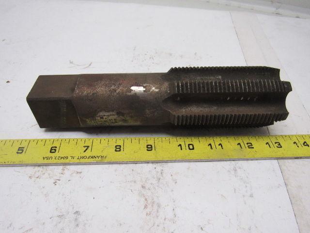 Morse 2-1/8"-8 Plug Tap 6 Flute HSS 3-5/8" Flute Length 8" OAL