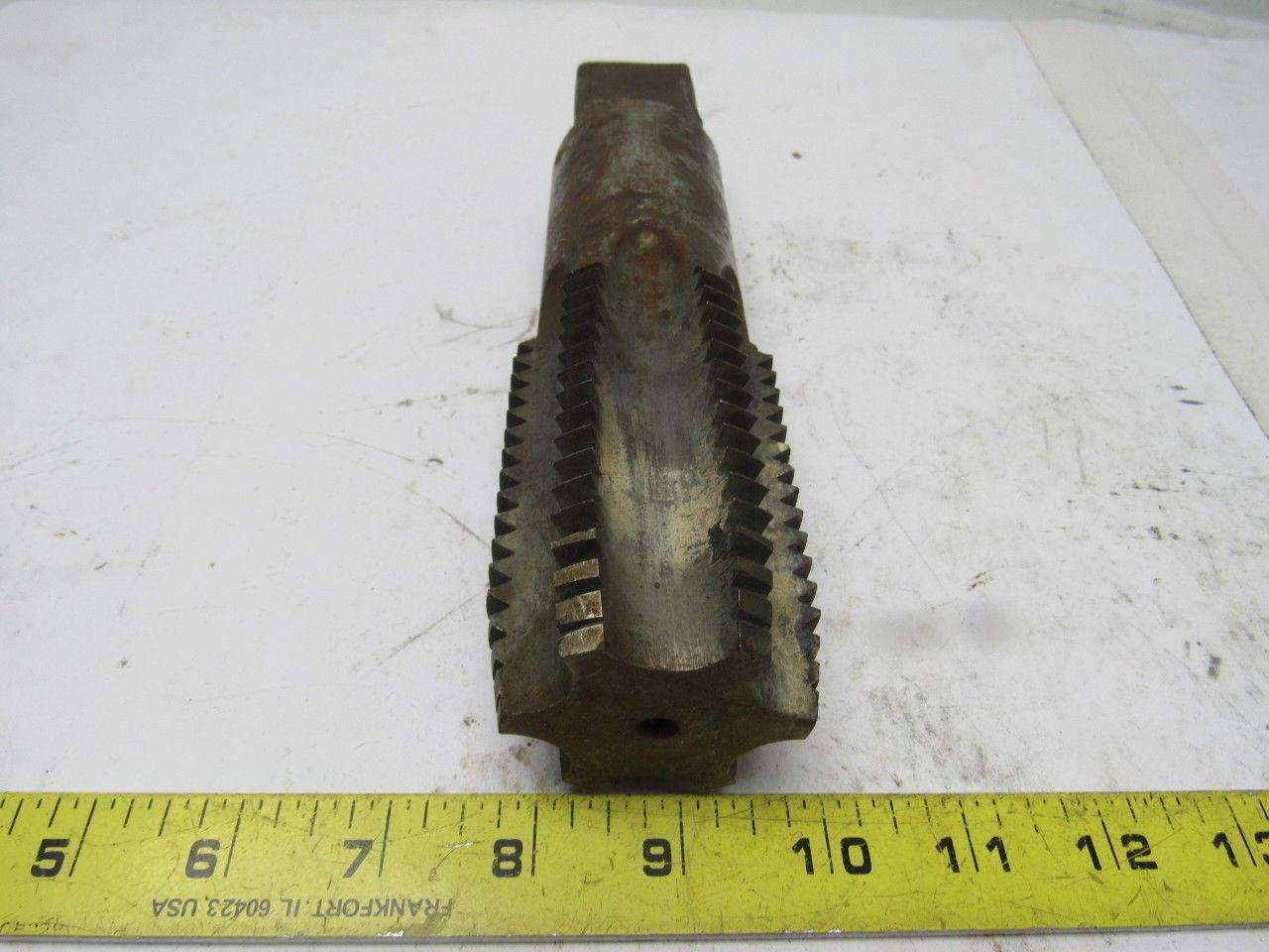 Morse 2-1/4"-4-1/2 Plug Tap 6 Flute HSS 3-1/2 Flute Length 8-5/8 OAL Rare Size