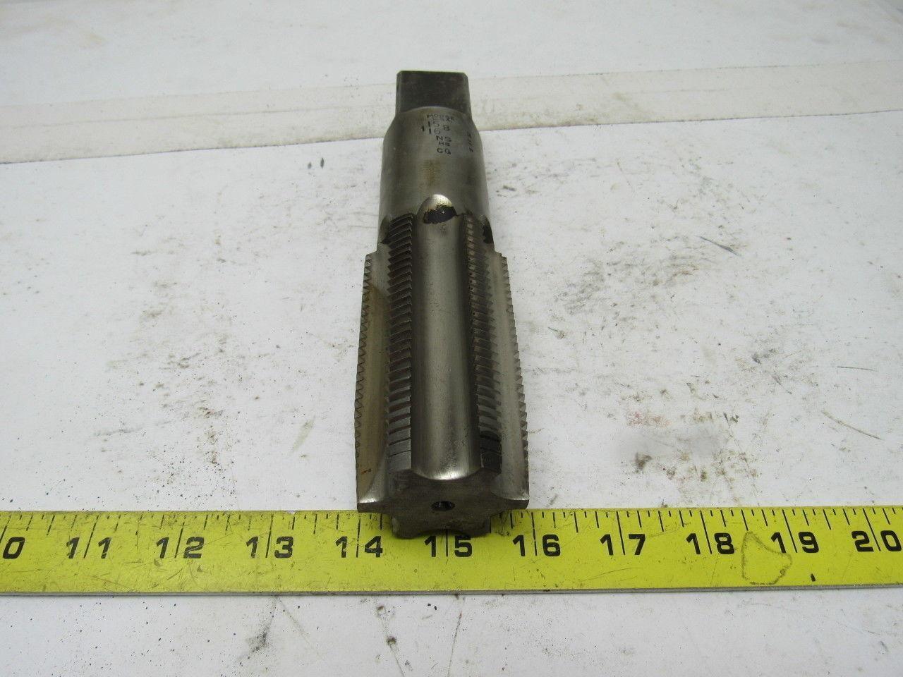 Morse 1-15/16"-8 Plug Tap 6 Flute HSS 3-1/2" Flute Length 7-3/4" OAL