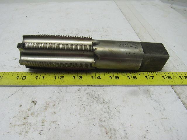 Morse 1-15/16"-8 Plug Tap 6 Flute HSS 3-1/2" Flute Length 7-3/4" OAL