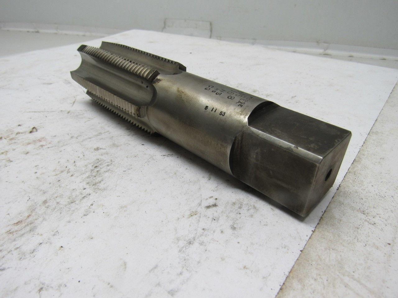 Morse 1-15/16"-8 Plug Tap 6 Flute HSS 3-1/2" Flute Length 7-3/4" OAL