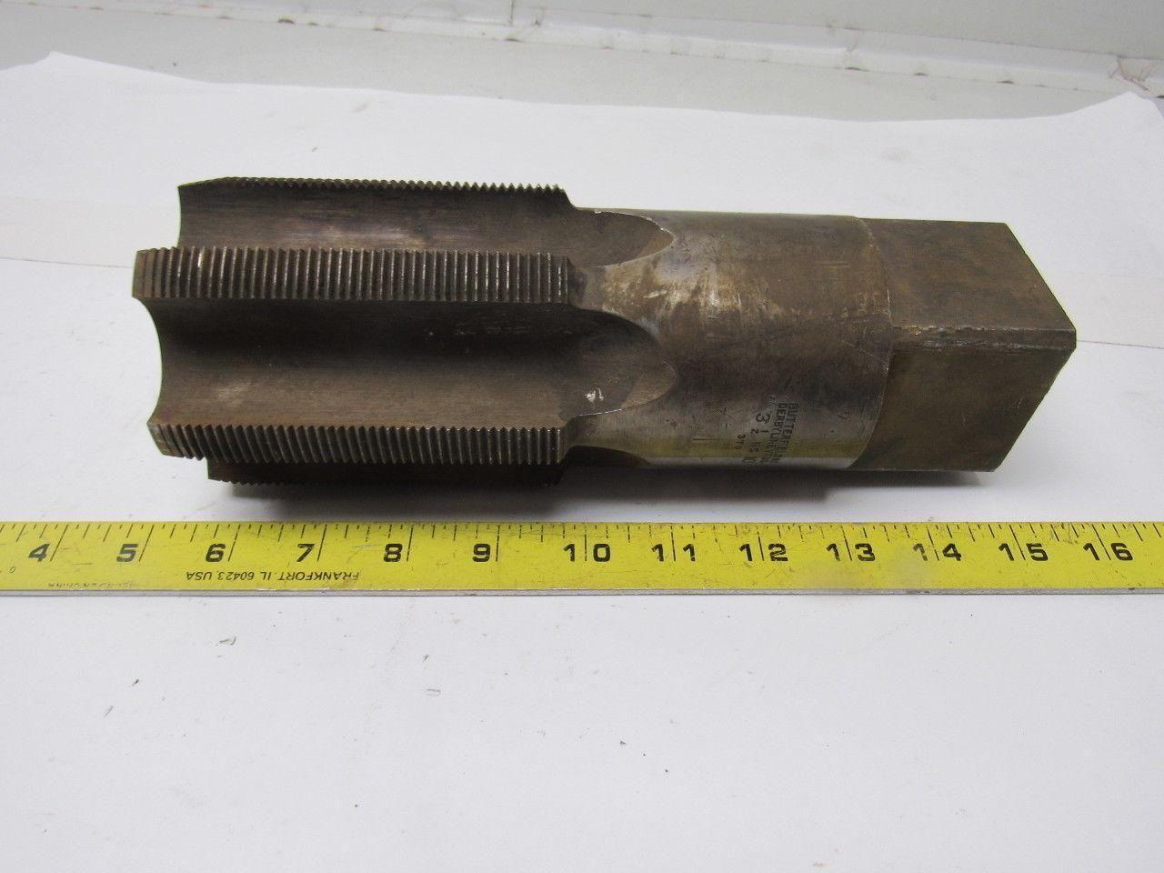 Butterfield 3-1/2"-8 Plug Tap 6 Flute HSS 4" Flute Length 9-1/2" OAL