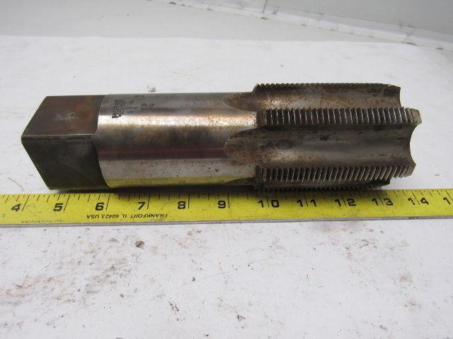 Morse 2-3/4"-8 Plug Tap 6 Flute HSS 3-3/4" Flute Length 9" OAL