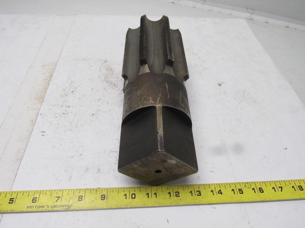 Morse 3-7/8"-8 Bottom Tap 8 Flute HSS 4-3/4" Flute Length 10" OAL