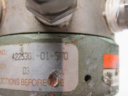 Concoa  4225301-01-580 Adjustable Pressure Regulator 0-1000PSI