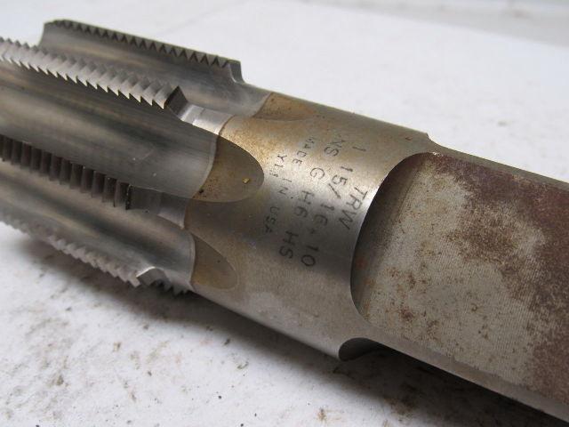TRW 1-15/16"-10 Bottom Tap 8 Flute HSS 2" Flute Length 10" OAL