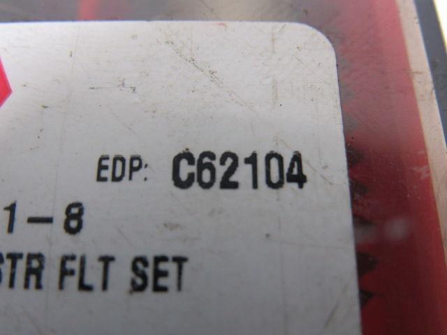 Cle-Line C62104 1"-8 3Pc 4 Flute Tap Set Plug Taper Bottom 5-1/2" OAL HHS USA