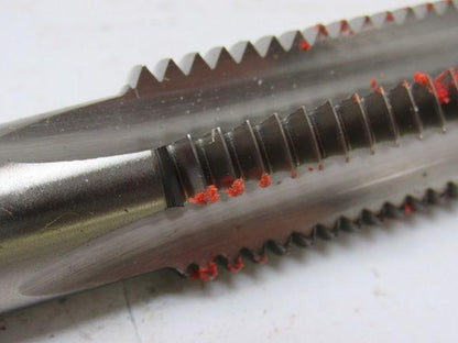 Cle-Line C62104 1"-8 3Pc 4 Flute Tap Set Plug Taper Bottom 5-1/2" OAL HHS USA