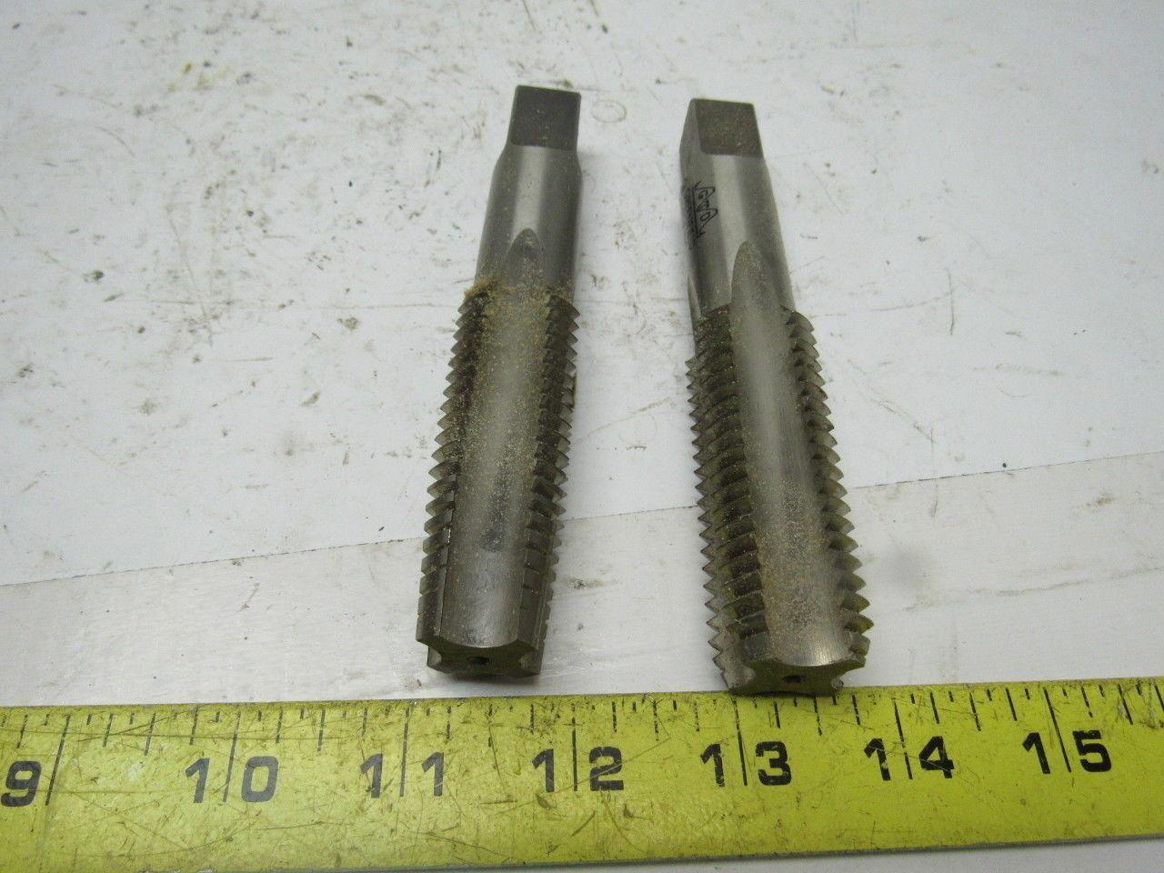 Greenfield 14547 5303 1"-8 2pc 4 Flute Tap Set Taper Bottom 5-1/8" OAL HHS